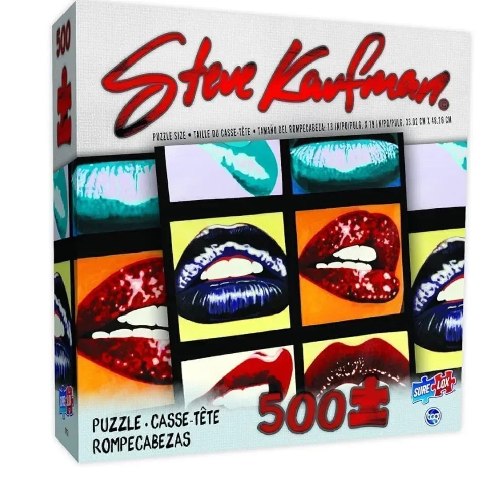 500-PIECE Steve Kaufman Collection-Four Lips